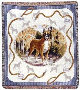 A Beautiful Boxer Afghan Tapestry Throw Makes the Perfect Dog Lover Gift!